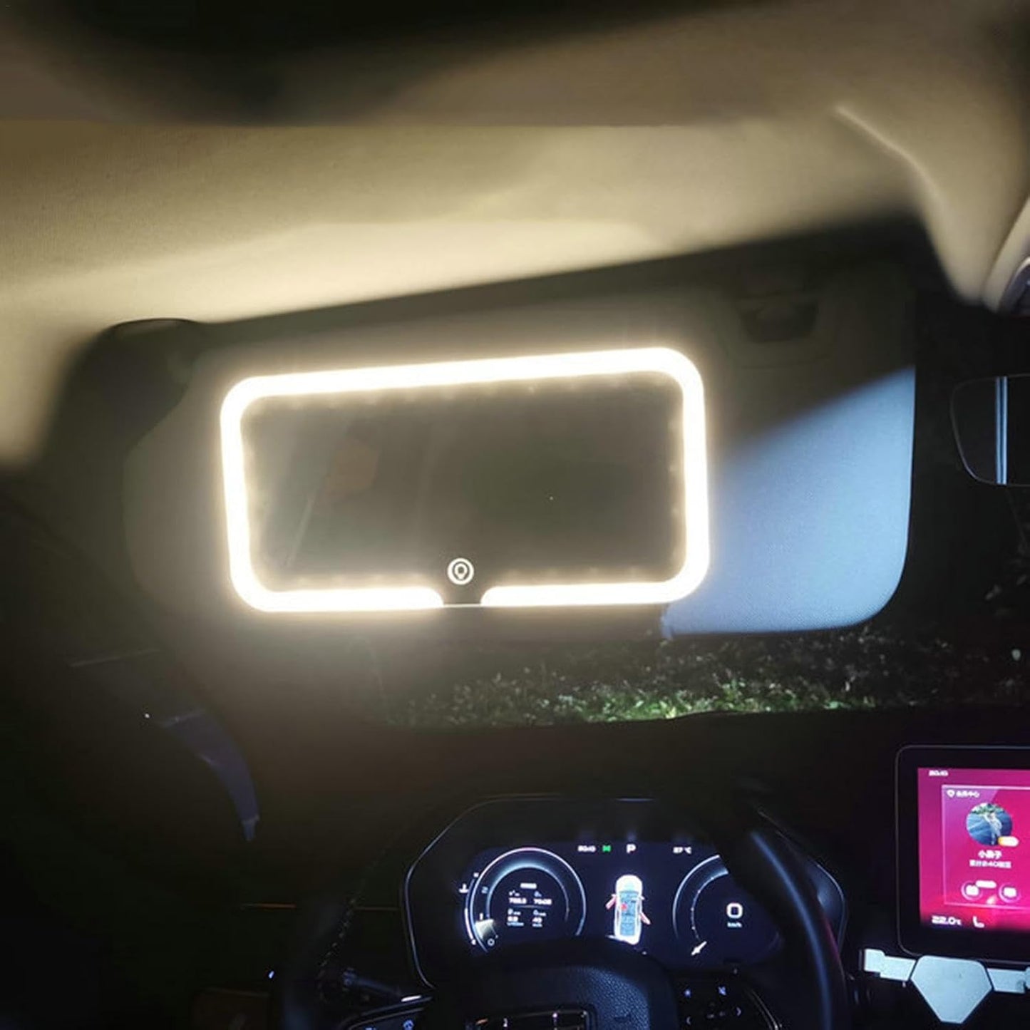 ESPEJO LED RECARGABLE AUTO