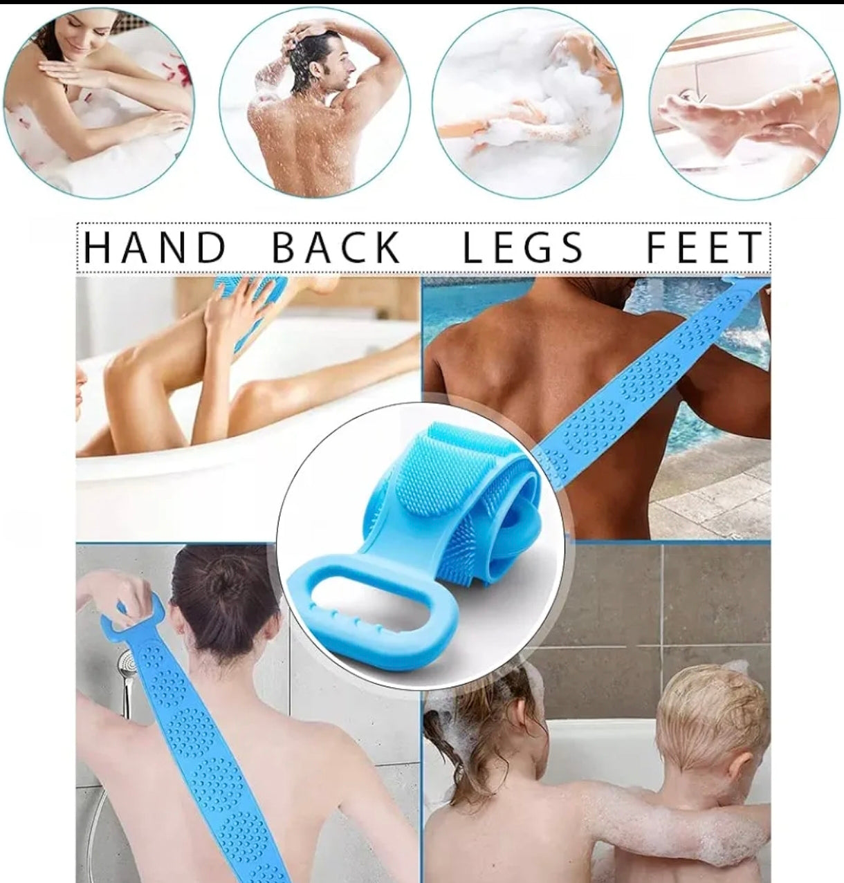 Cepillo Masajeador Corporal Silicona