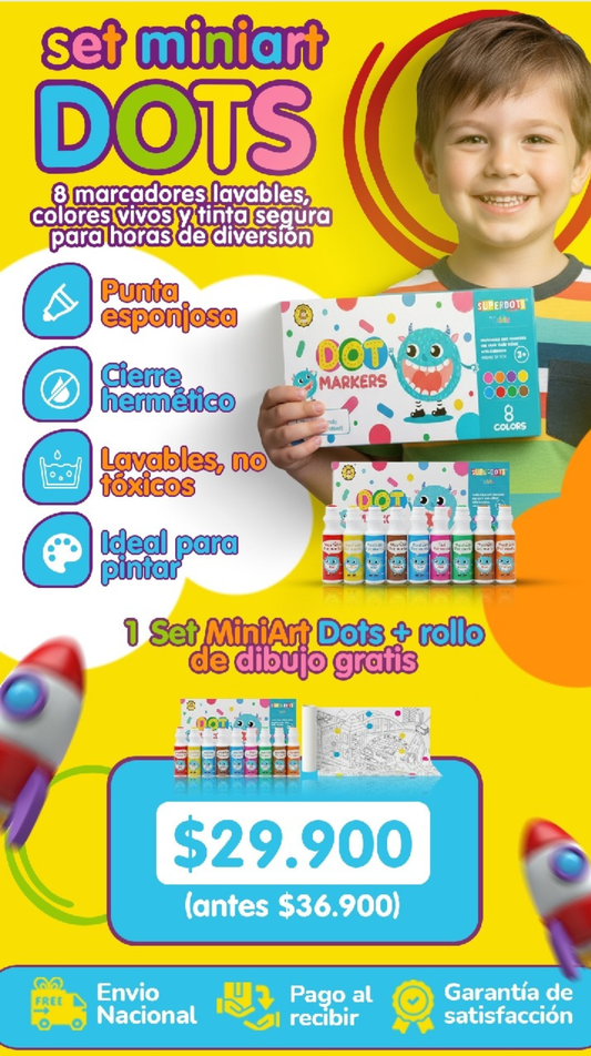 SUPERDOTS  MARKERS LAPICES BINGO